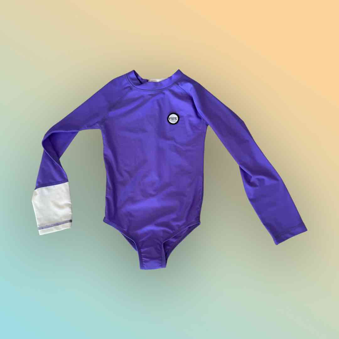 Preloved Malie Purple Sky - UV Swimsuit - 6-8Y (128 - 134cm)